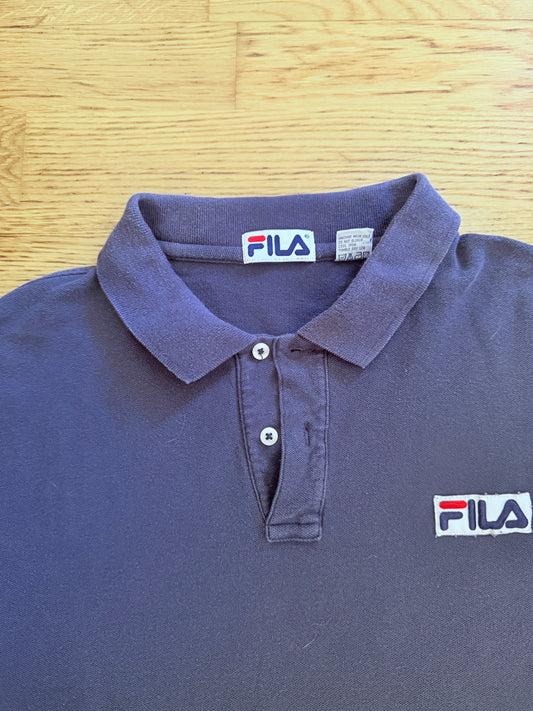VINTAGE FILA LONGSLEEVE POLOSHIRT XXL